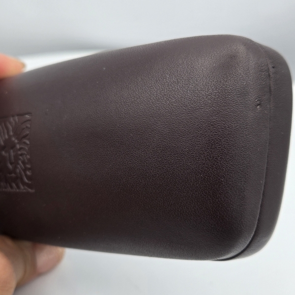 Anne Klein Glasses Clamshell Case in Brown - Picture 5 of 9